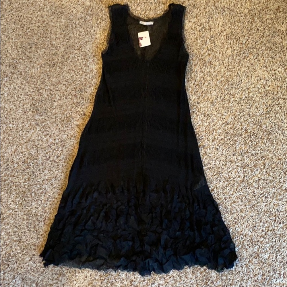 Black slip dress